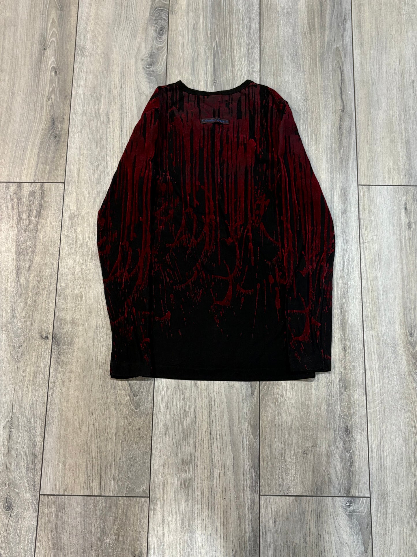 Jean Paul Gaultier AW98 Blood Drip Mesh Top