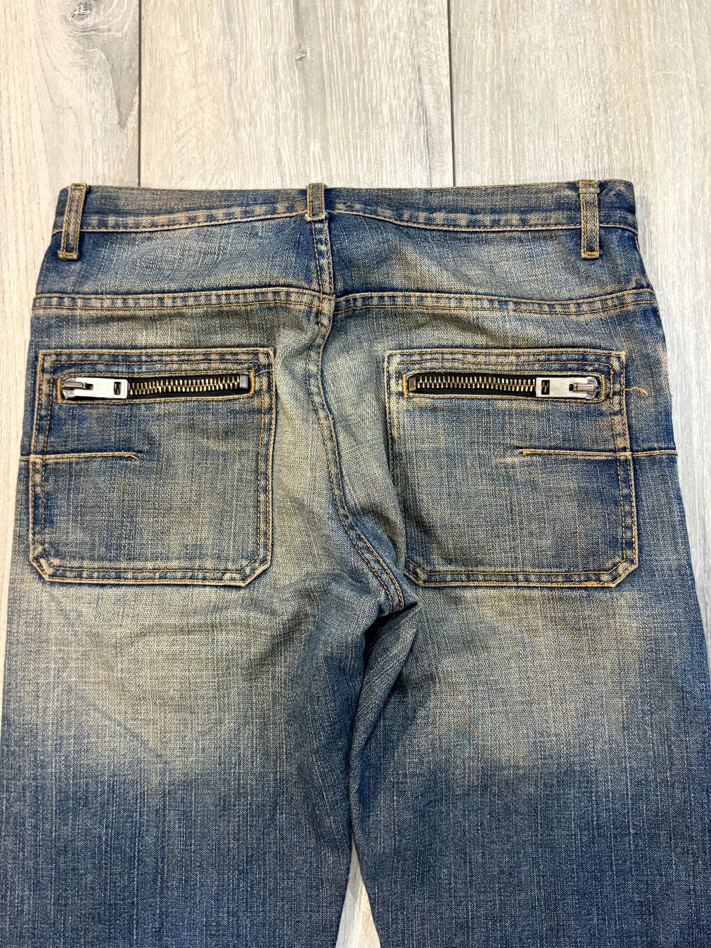 Dior Homme AW05 Rust Zipper Bootcut Denim