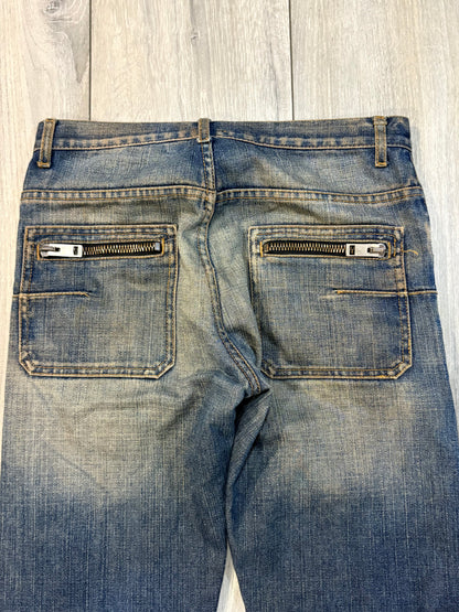 Dior Homme AW05 Rust Zipper Bootcut Denim
