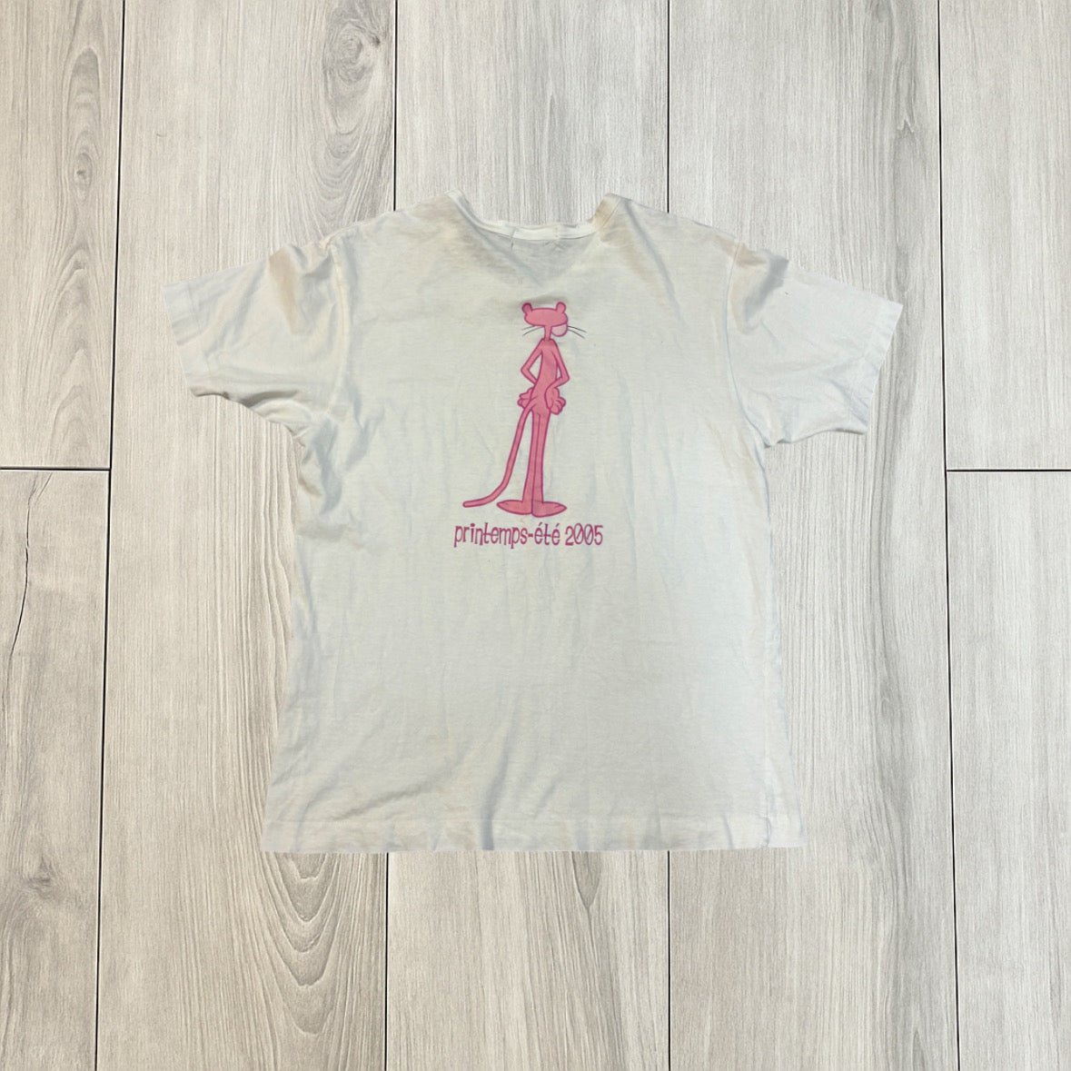 Comme Des Garçons 2005 pink panther shirt