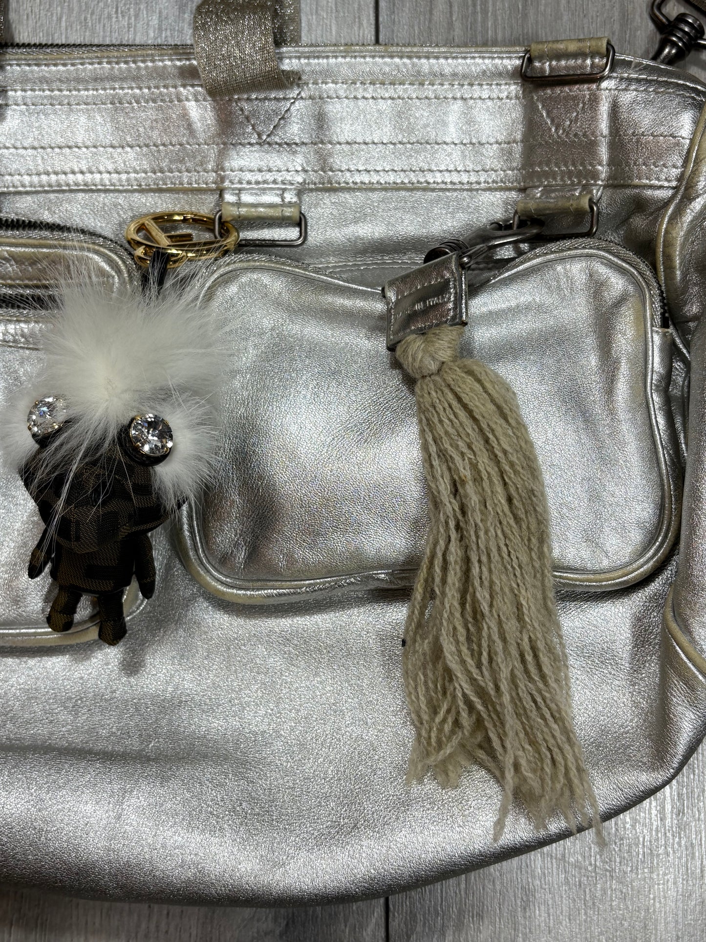 Dior Homme SS07 Silver Glitter Deville Duffle Bag