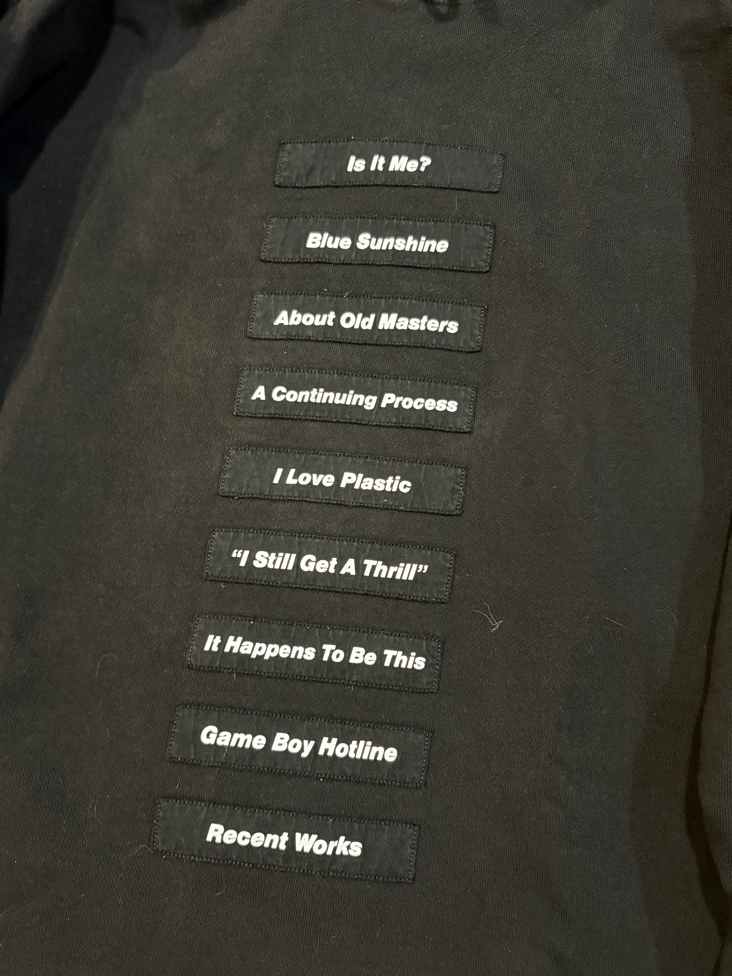Raf Simons SS18 Poem Patch Hoodie