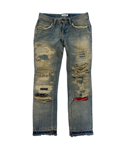 Undercover AW04 Red Yarn Denim