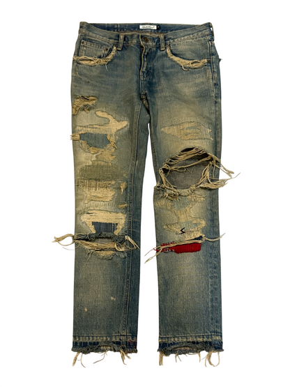 Undercover AW04 Red Yarn Denim
