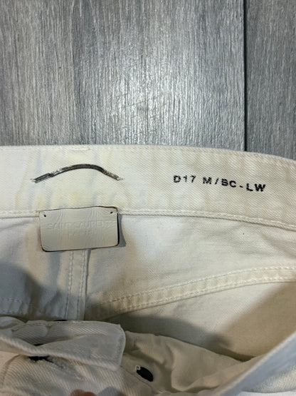 Saint Laurent Paris FW18 White D17 Bootcut Denim