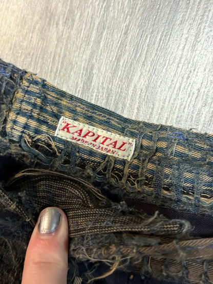 Kapital Boro Patchwork Shorts