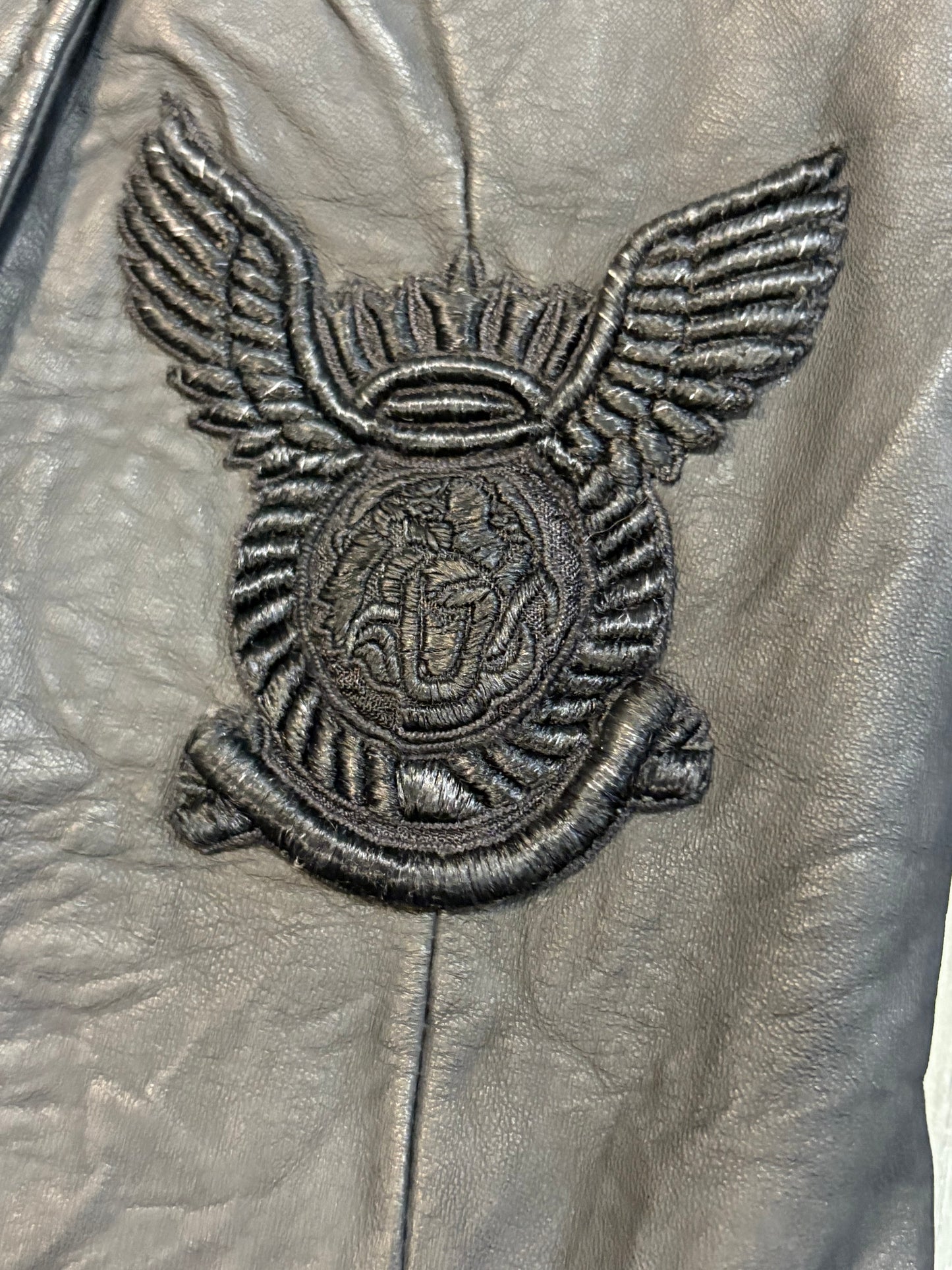 Balmain SS10 Military Patch Leather Blazer