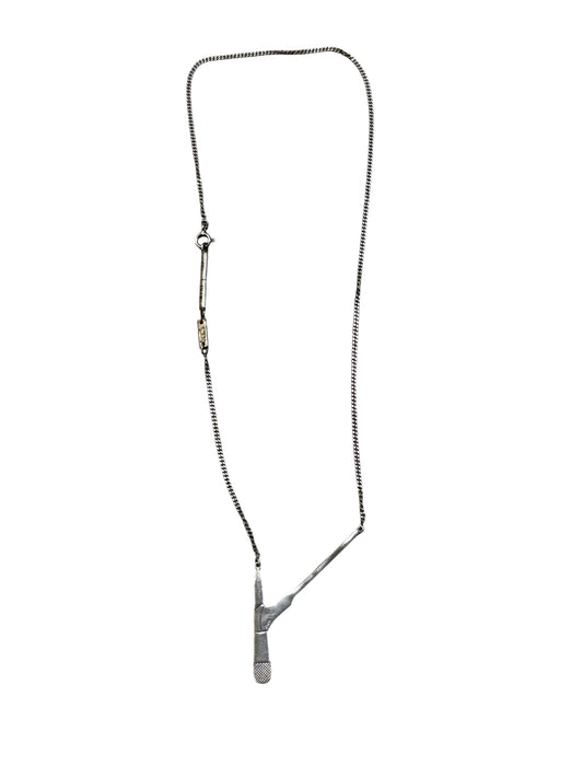 Dior Homme SS05 Microphone Stand .925 Silver Necklace