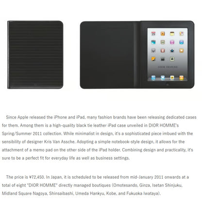 Dior Homme SS11 Leather ipad case