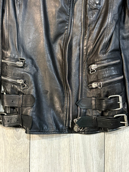 Balmain AW09 Chain Leather Rider Jacket