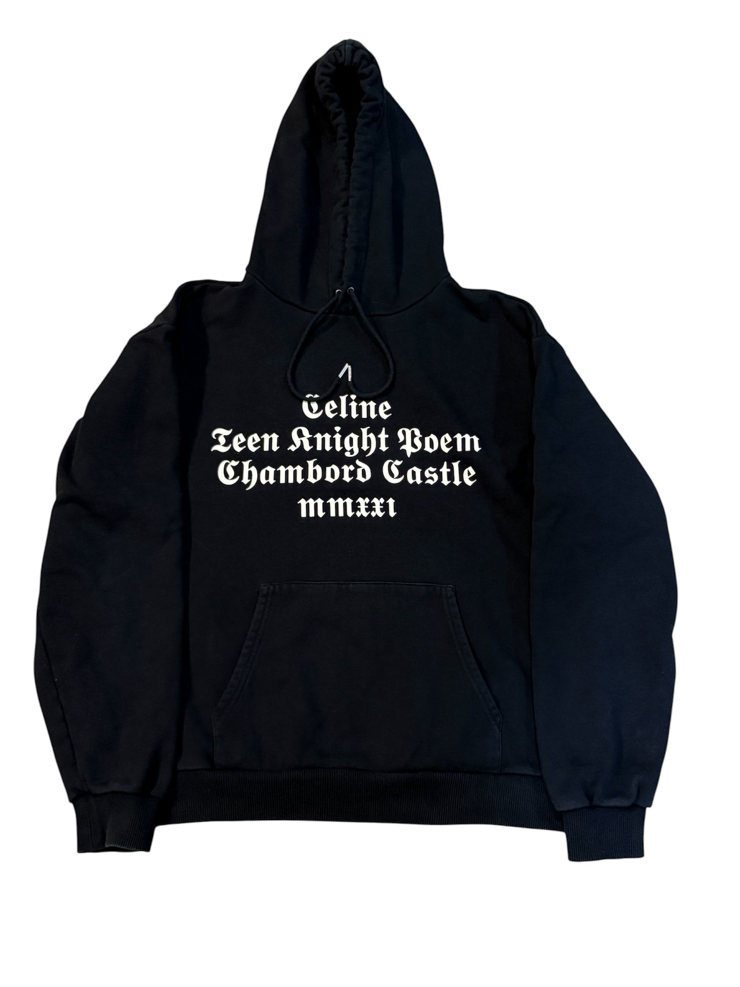 Celine AW21 Teen Knight Poem Hoodie
