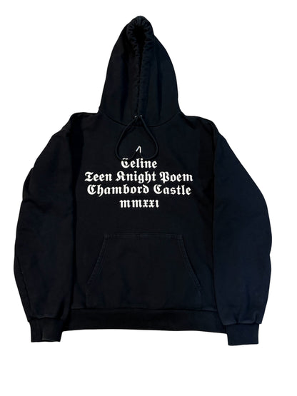 Celine AW21 Teen Knight Poem Hoodie
