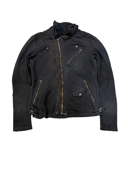 14th Addiction Flared Sleeve Dual Zipper Biker Zip Up