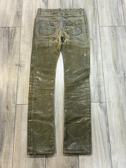 Dior Homme SS04 Waxed Bleu Clair Denim