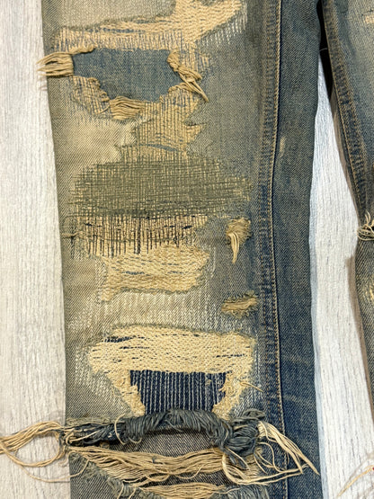 Undercover AW04 Red Yarn Denim