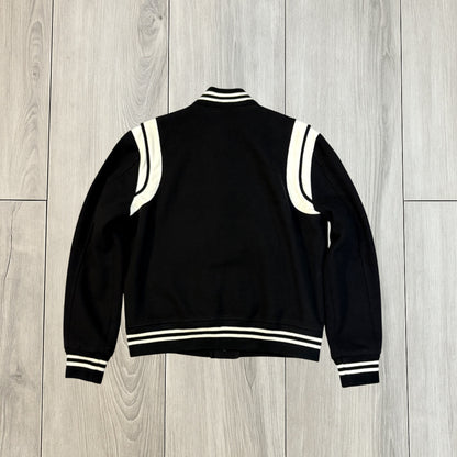 Saint Laurent Paris AW21 Leather Padded Teddy Jacket