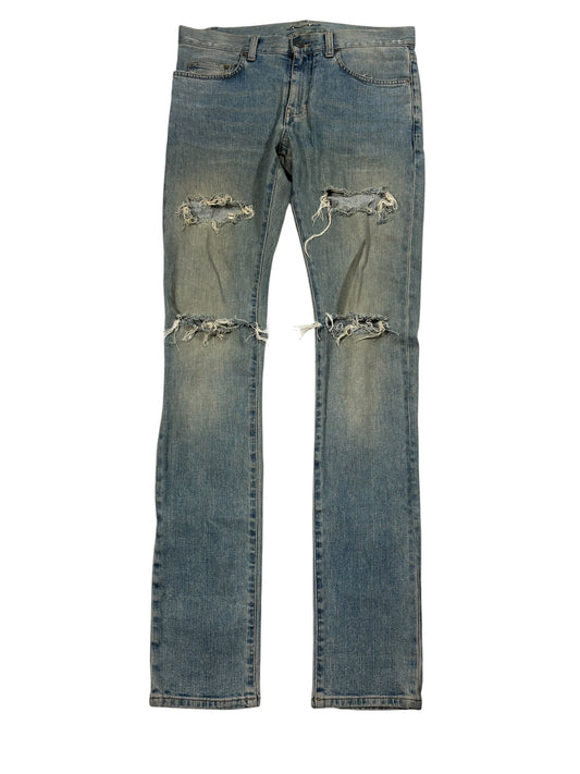 Saint Laurent Paris SS15 Knife Slit D02 Denim