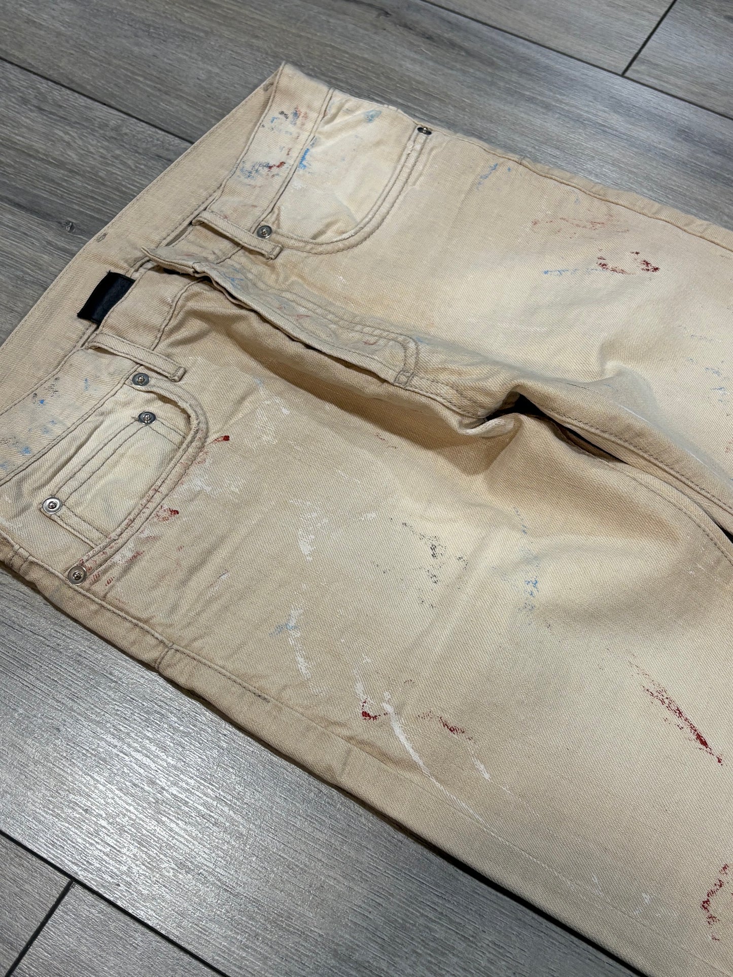 Dior Homme SS10 Paint Splatter Denim