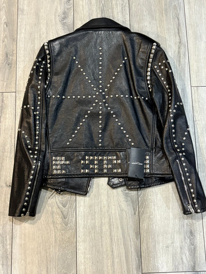 Saint Laurent Pairs AW16 Palladium Studded Leather Jacket