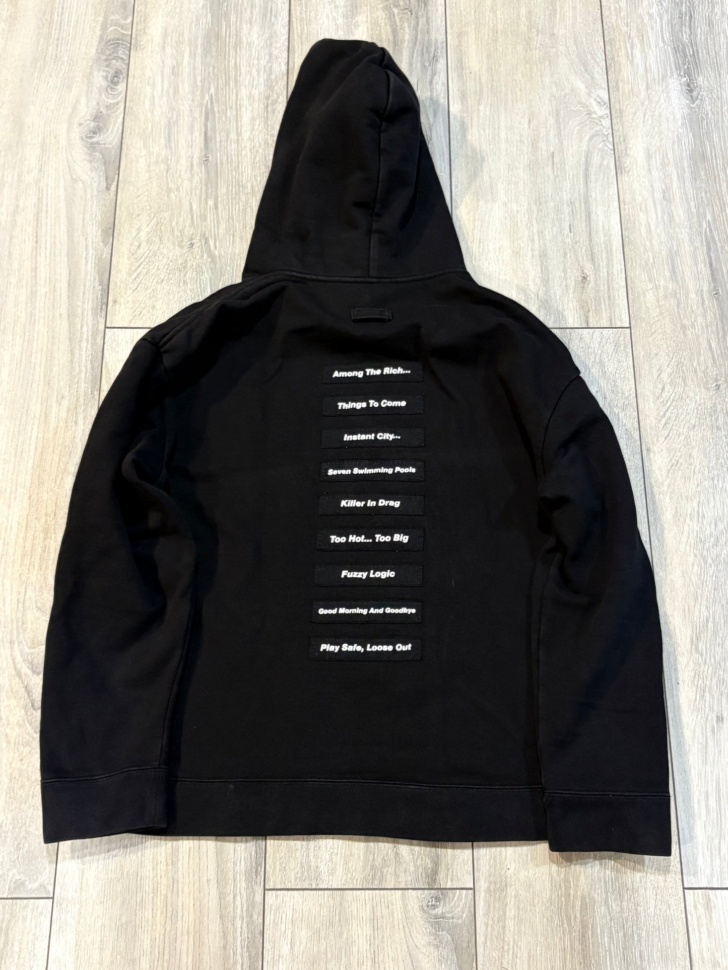 Raf Simons SS18 Poem Patch Hoodie