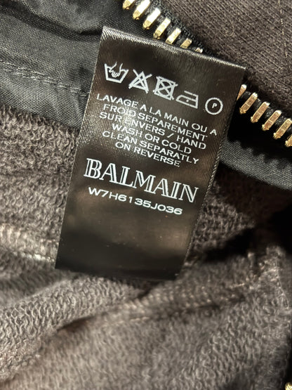 Balmain AW17 Camo padded biker zip up