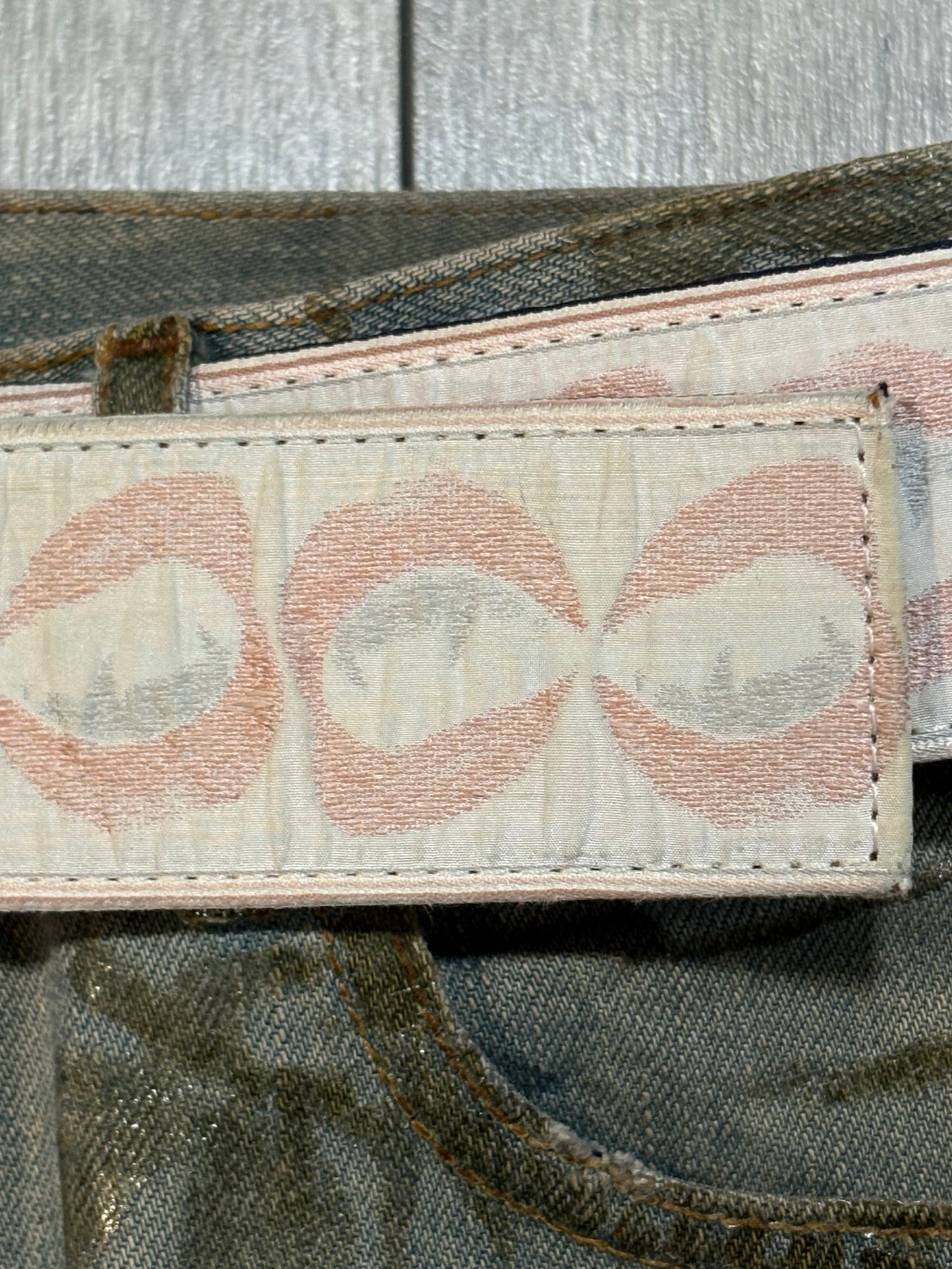 Undercover Vampire Fang Satin Leather Belt