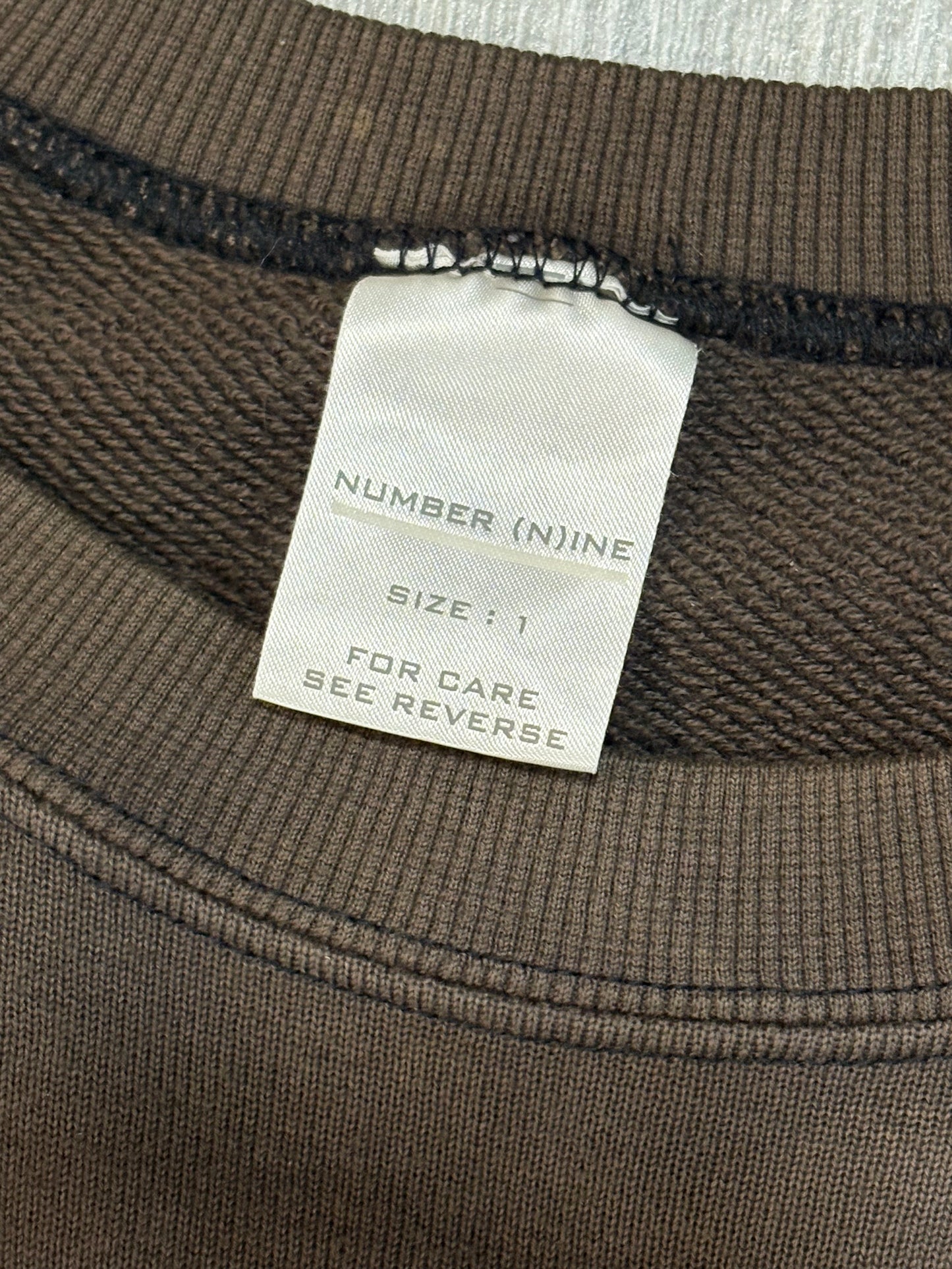 Number (N)one SS01 School of visual comedy sweater