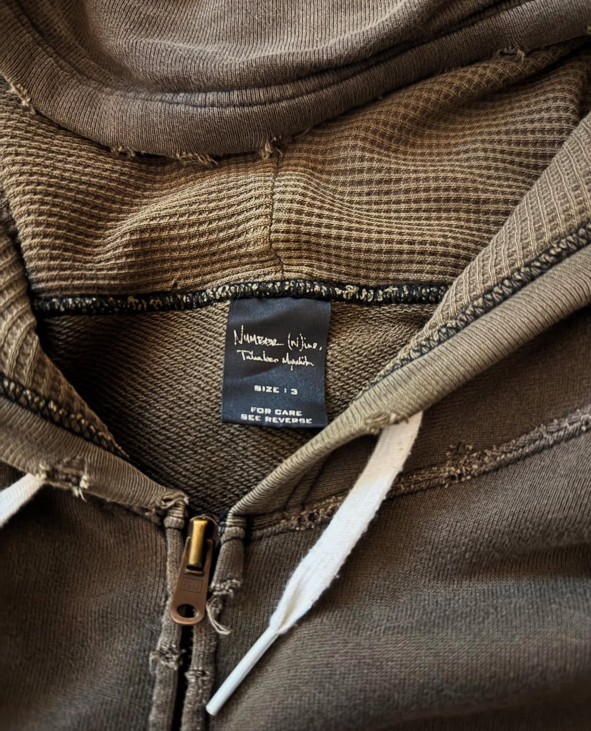 Number (N)ine SS05 Night Crawler Zip