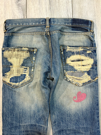 Undercover AW05 Arts and Craft Heart Denim