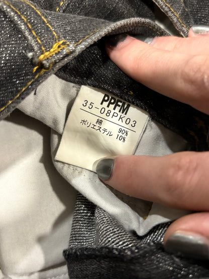 PPFM Red Zipper Glitter Denim