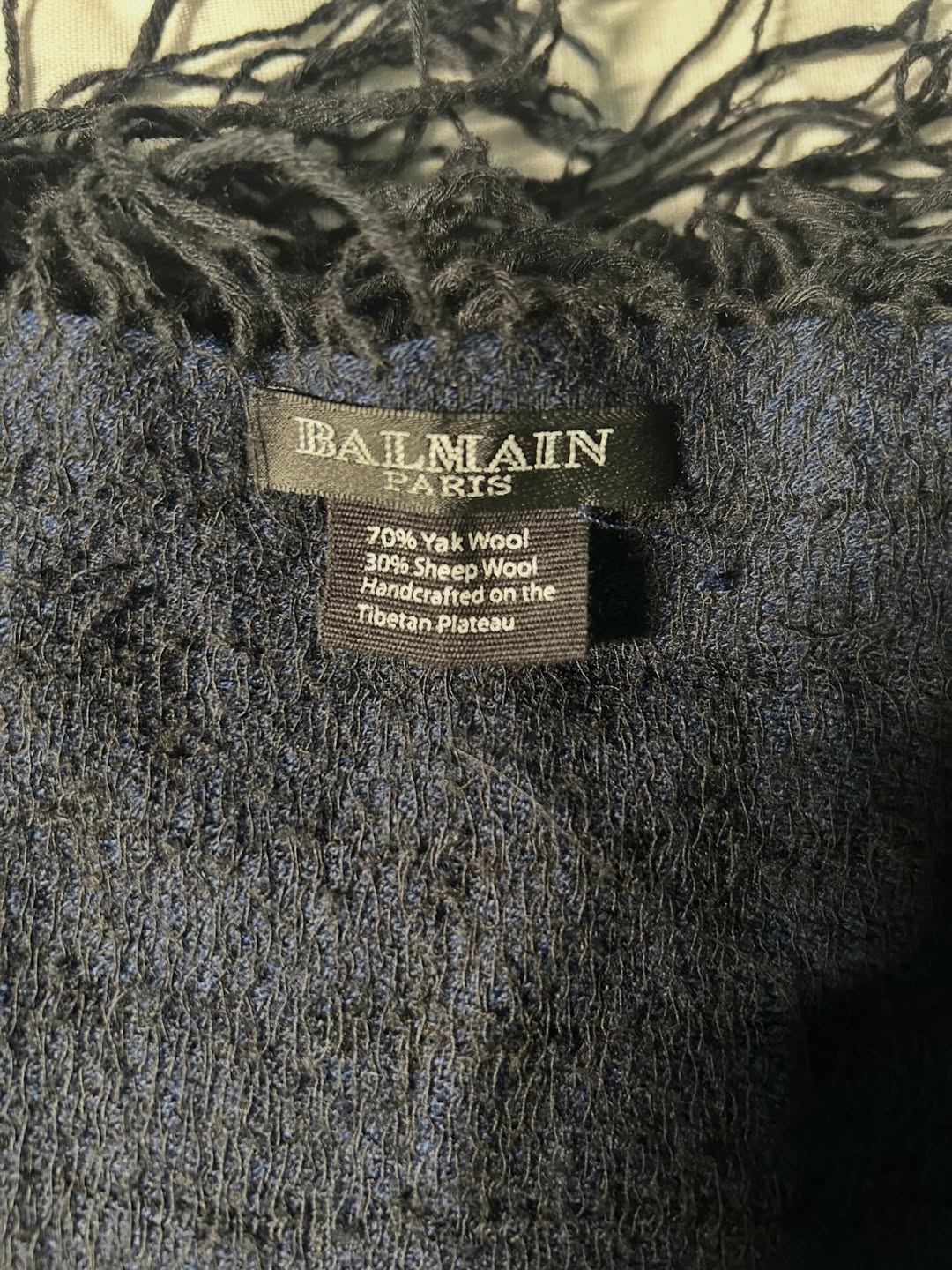 Balmain AW11 Yak Wool Scarf