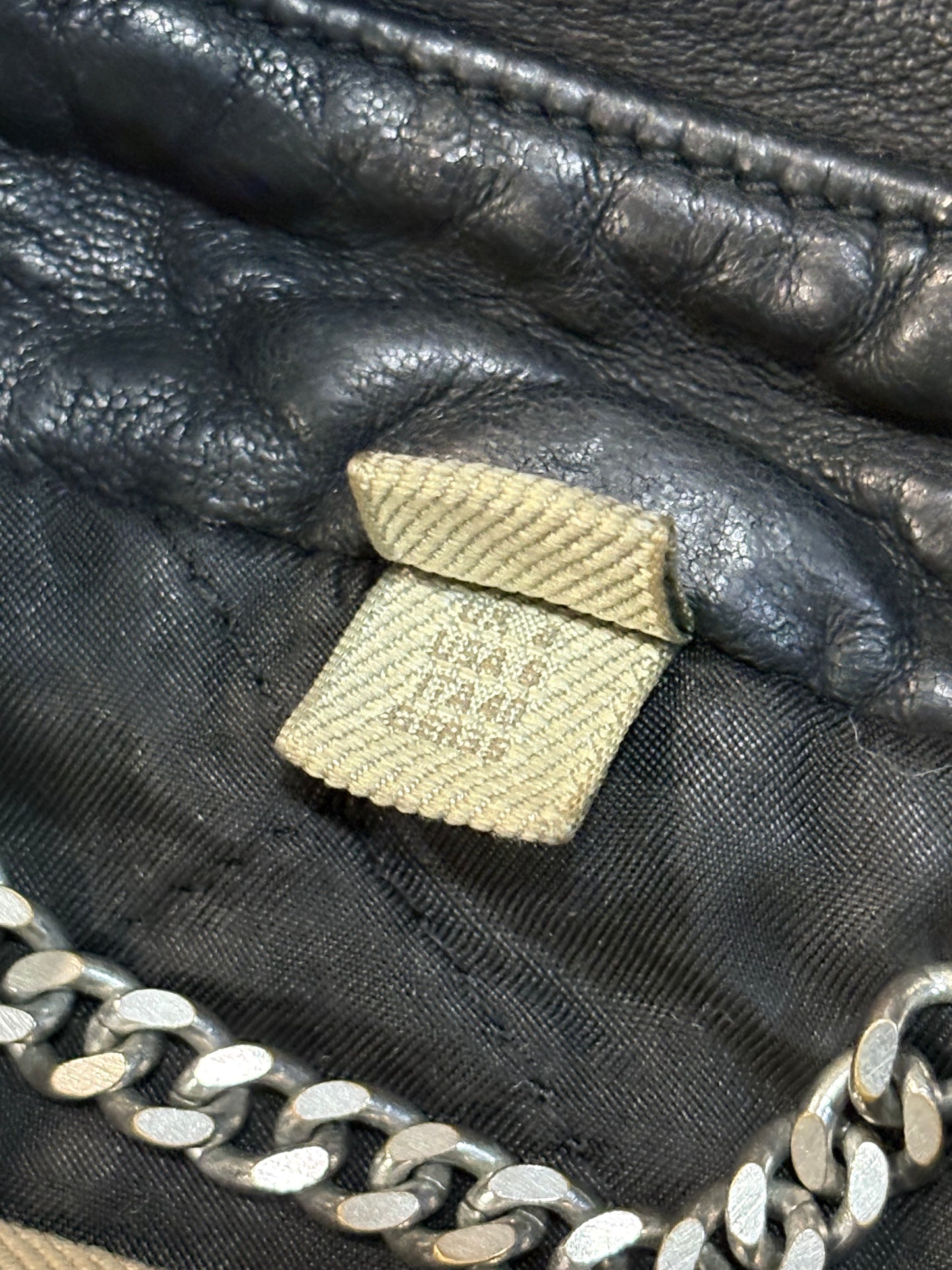 Burberry Brit Loseley Quilted Panel Leather Biker Jacket