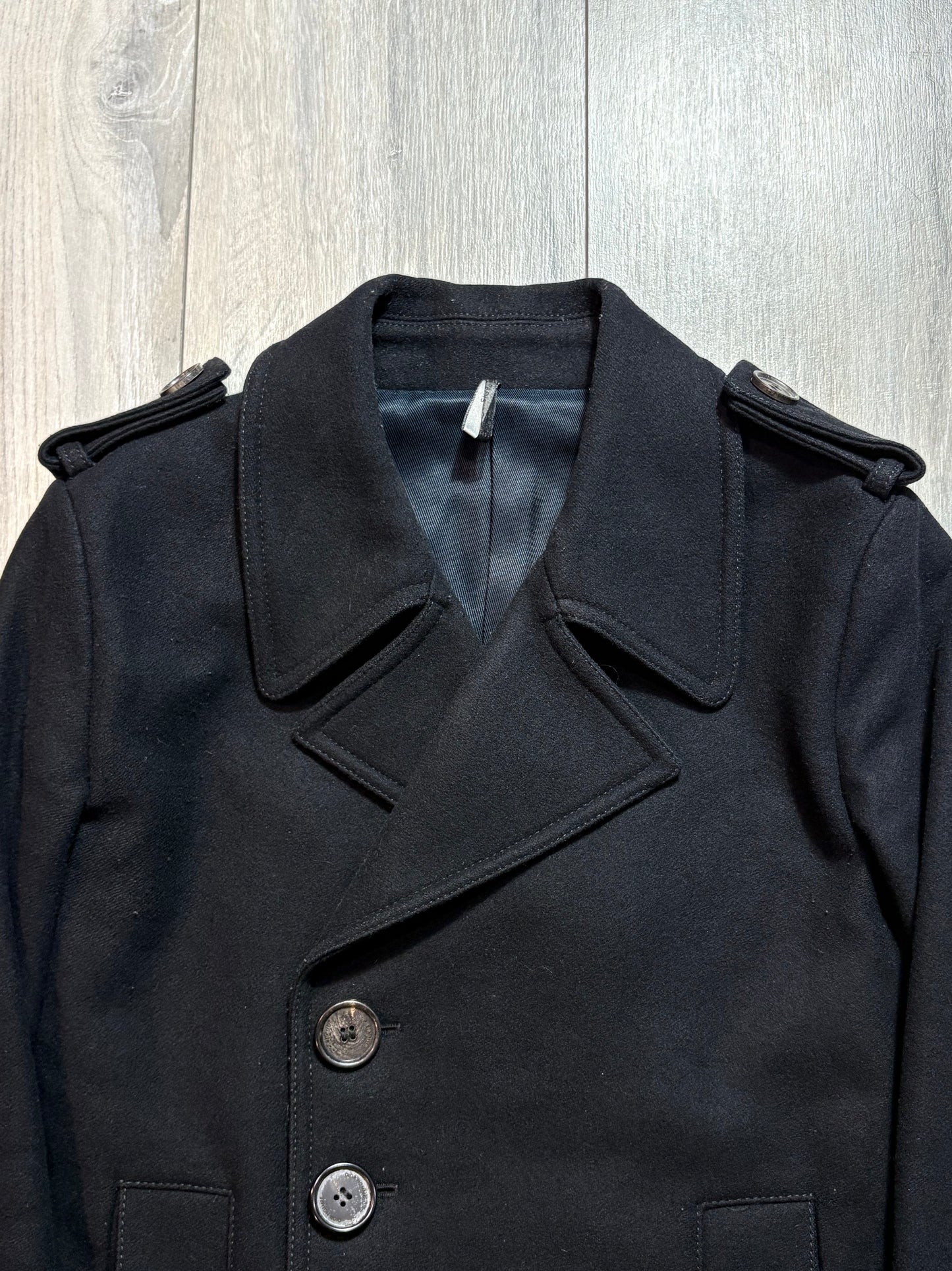 Dior Homme AW07 Asymmetrical Officer Coat