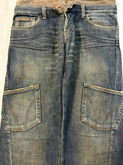 D&G AW03 Double Waisted Asymmetrical Pocket Denim