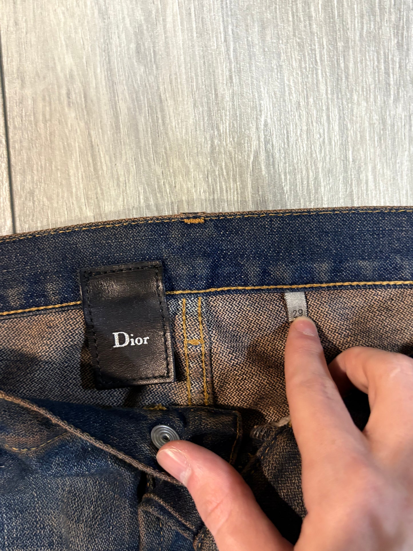 Dior Homme AW05 Rust Straight Leg Denim