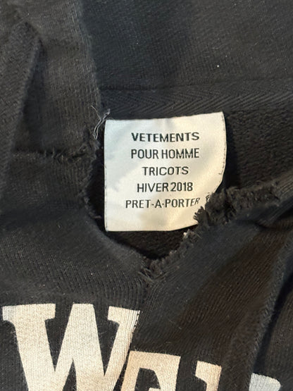 Vetements AW18 Antwerpen Reconstructed Hoodie