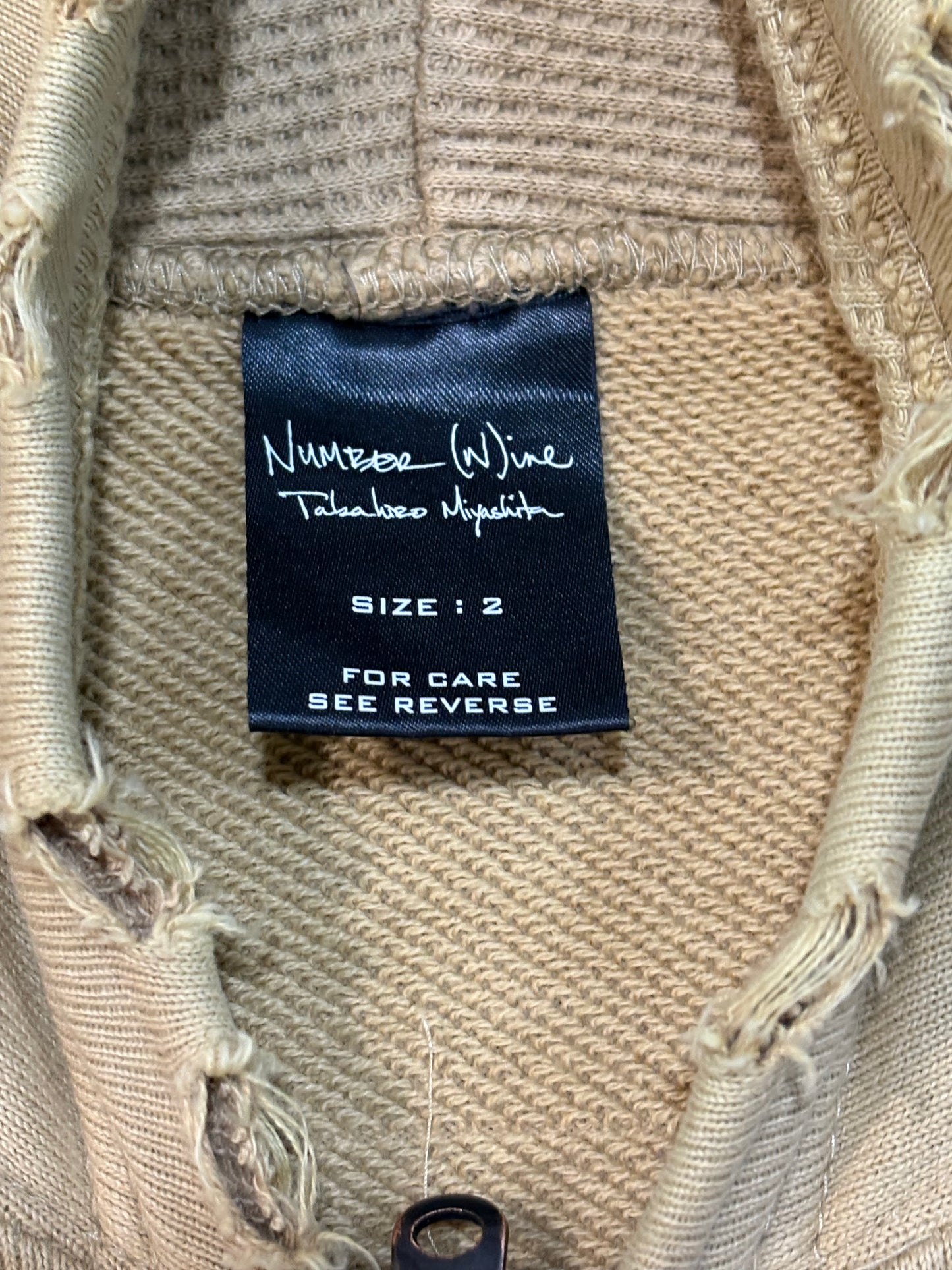 Number (N)ine AW05 The High Streets Beige Zip Up