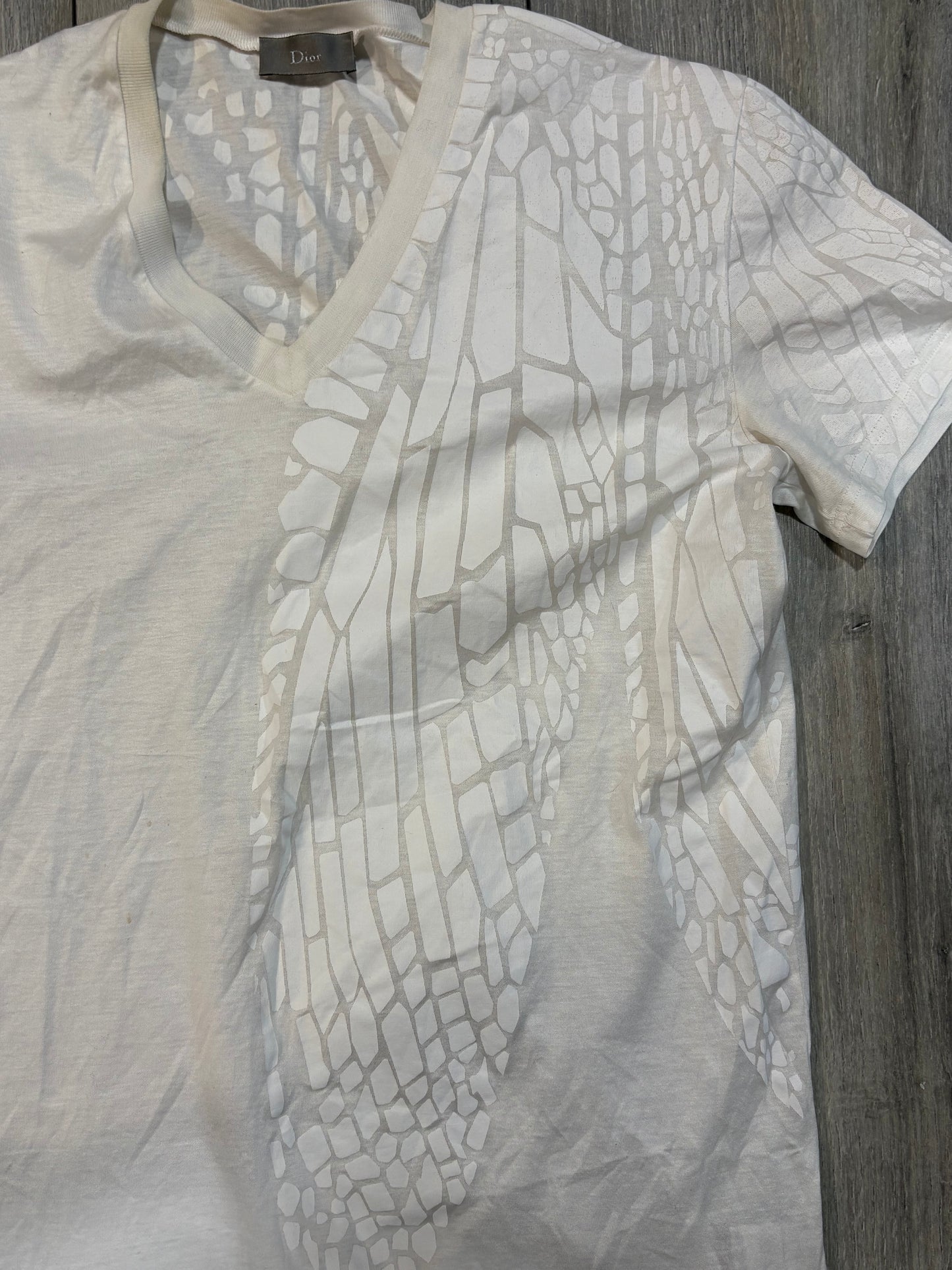 Dior Homme SS09 White Scale Shirt