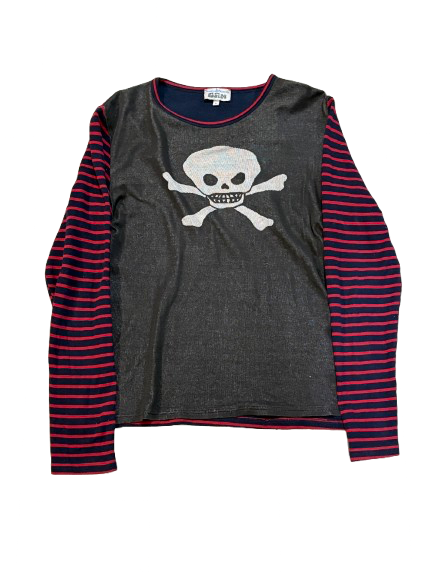 Vivienne Westwood Striped Crossbones Long Sleeve