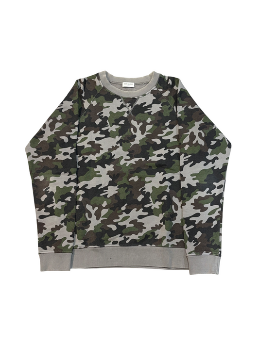 Saint Laurent Paris FW14 Camo Sweater