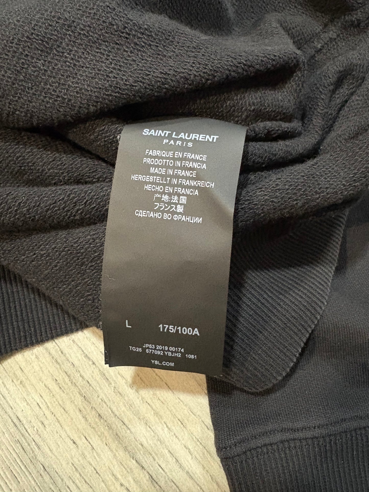 Saint Laurent Paris 2019 Star Logo Hoodie