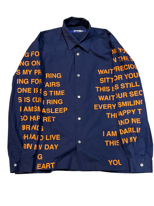 Junya Watanabe AD2001 Poem Button Up