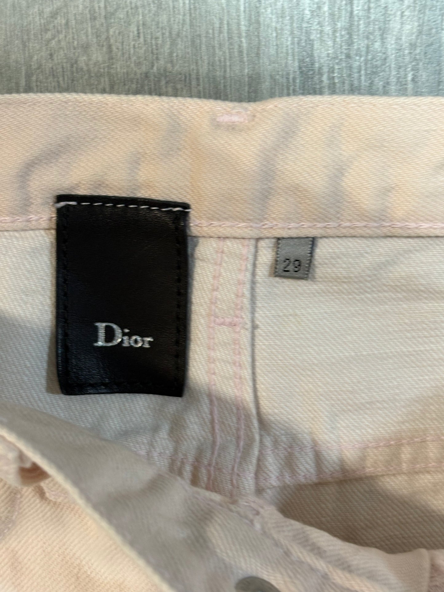 Dior Homme SS05 Rose Pink Claw Mark Denim