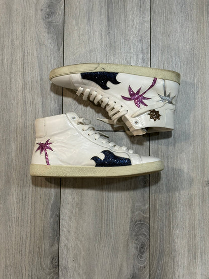 Saint Laurent Paris SS16 SL06 Glitter Surf Sound Hi Tops