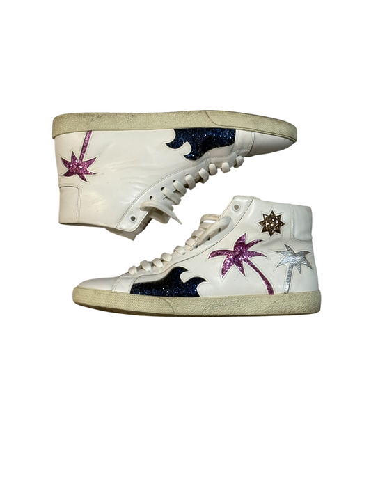 Saint Laurent Paris SS16 SL06 Glitter Surf Sound Hi Tops