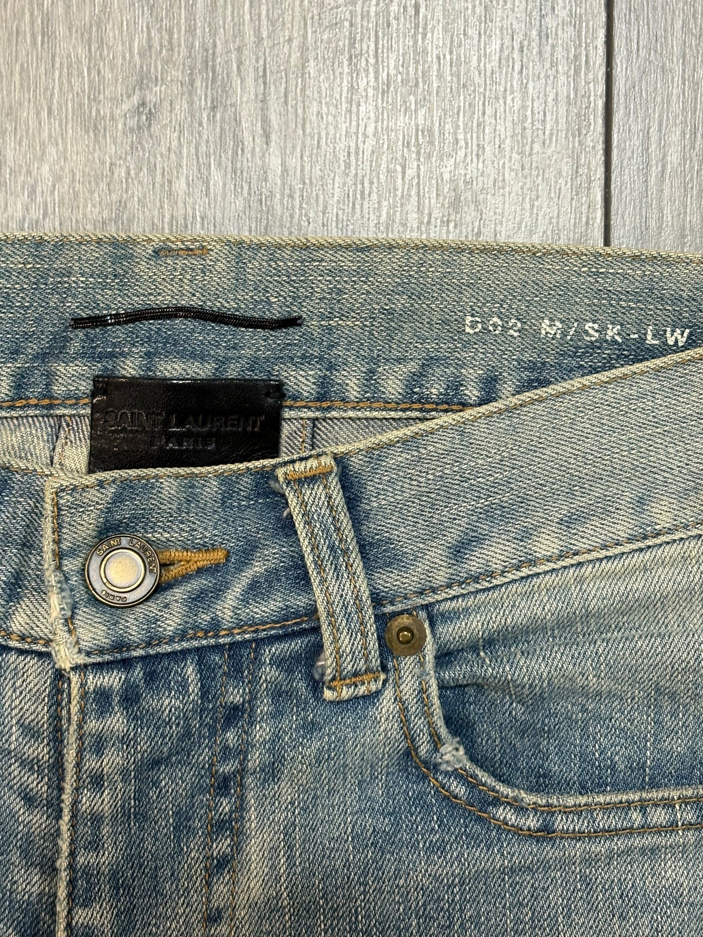 Saint Laurent Paris FW16 Crash Denim