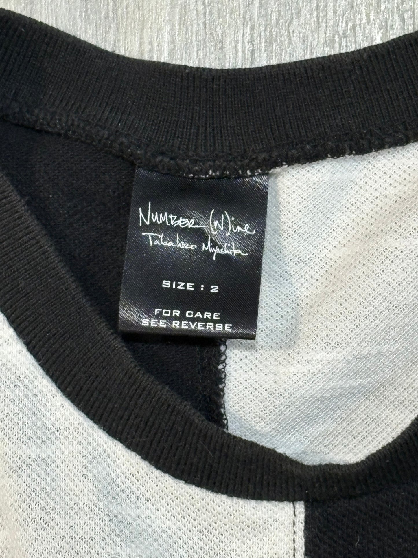 Number (N)ine SS04 Checkered Tank Top