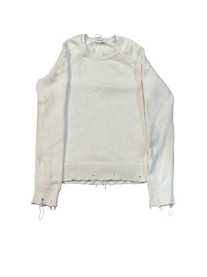 Saint Laurent Paris FW19 Distressed Sweater