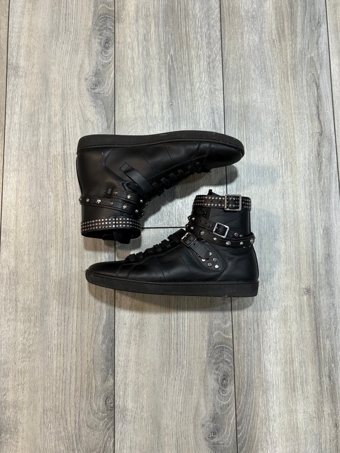 Saint Laurent Paris SS14 Studded Hi Tops