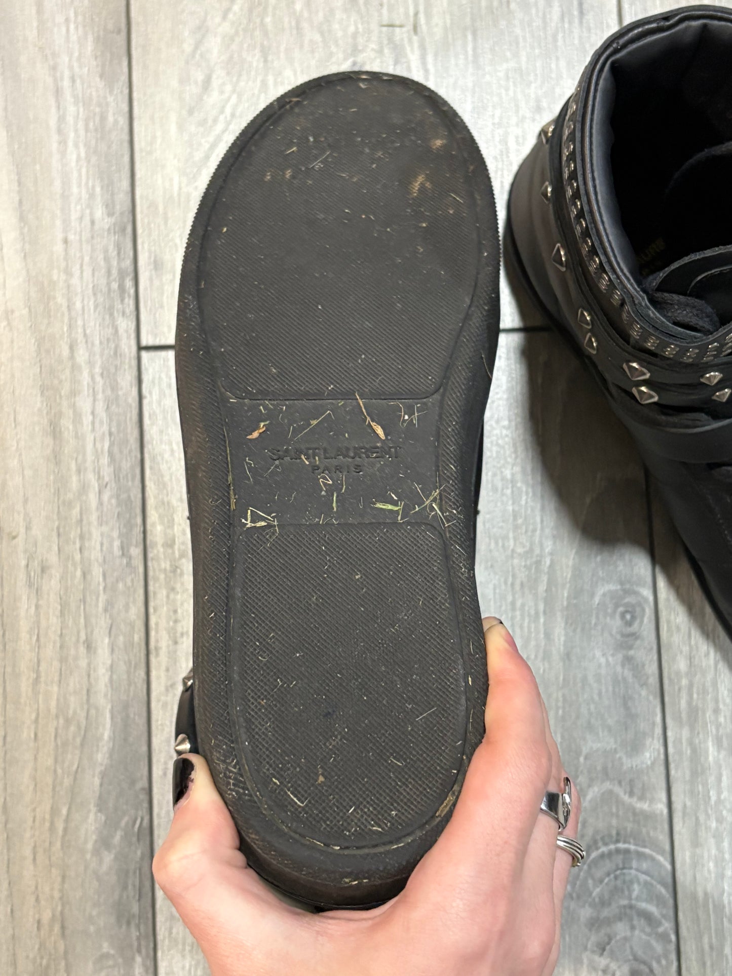 Saint Laurent Paris SS14 Studded Hi Tops